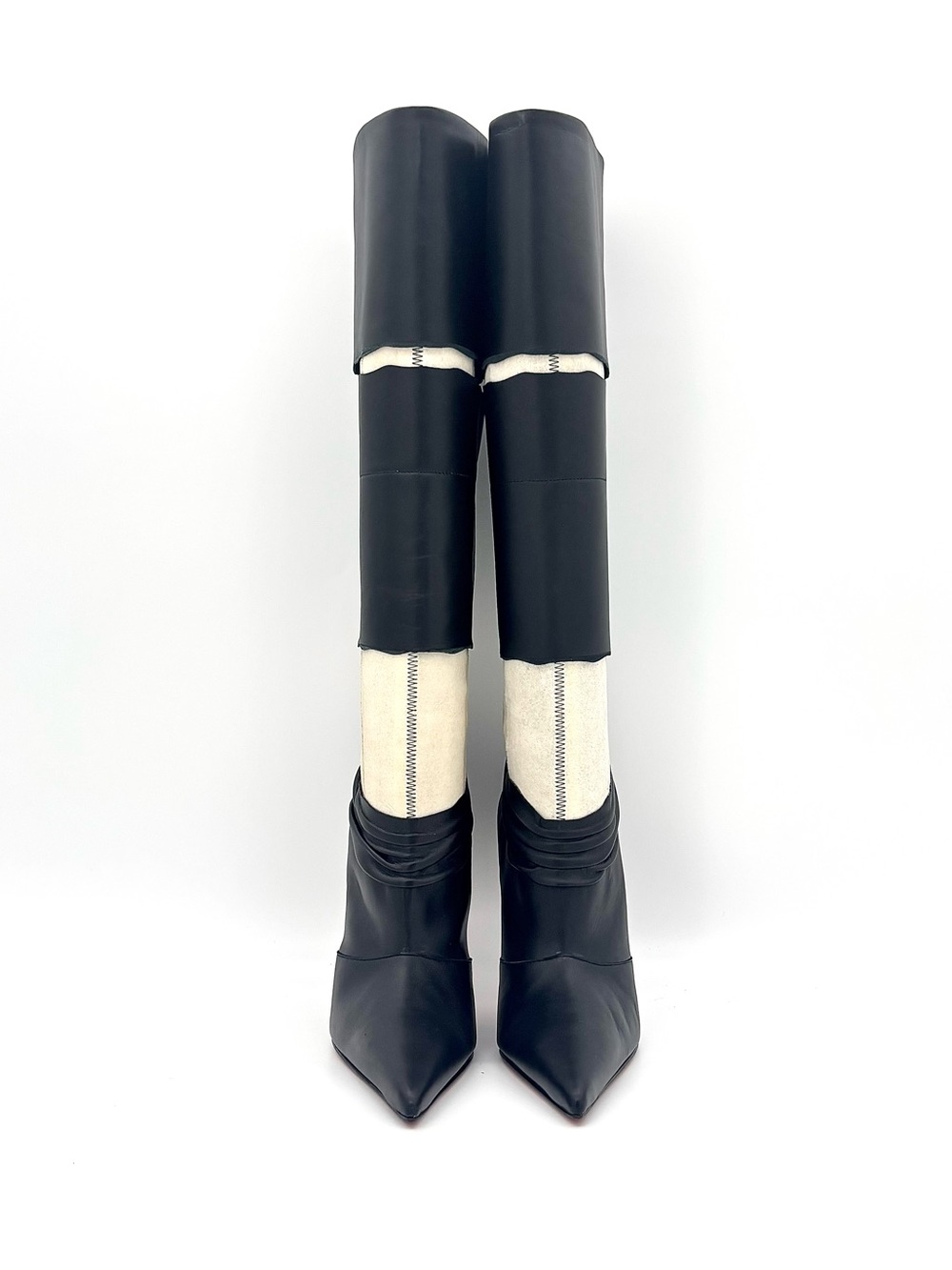 Christian Louboutin x Maison Margiela Xrismarteen 100 Knee High Boots 37 - Picture 3 of 9